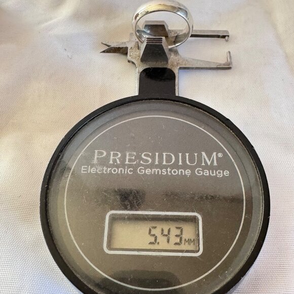 Sterling Silver 925 5.4mm Half Round Wedding Band Bright Finish Ring Size 7.25 - Picture 5 of 7